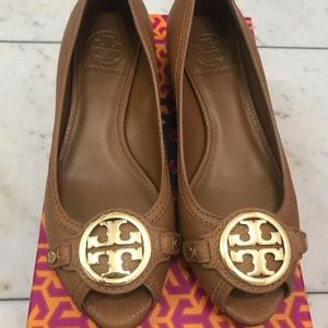 Tory Burch Leticia Tan open toe Wedge